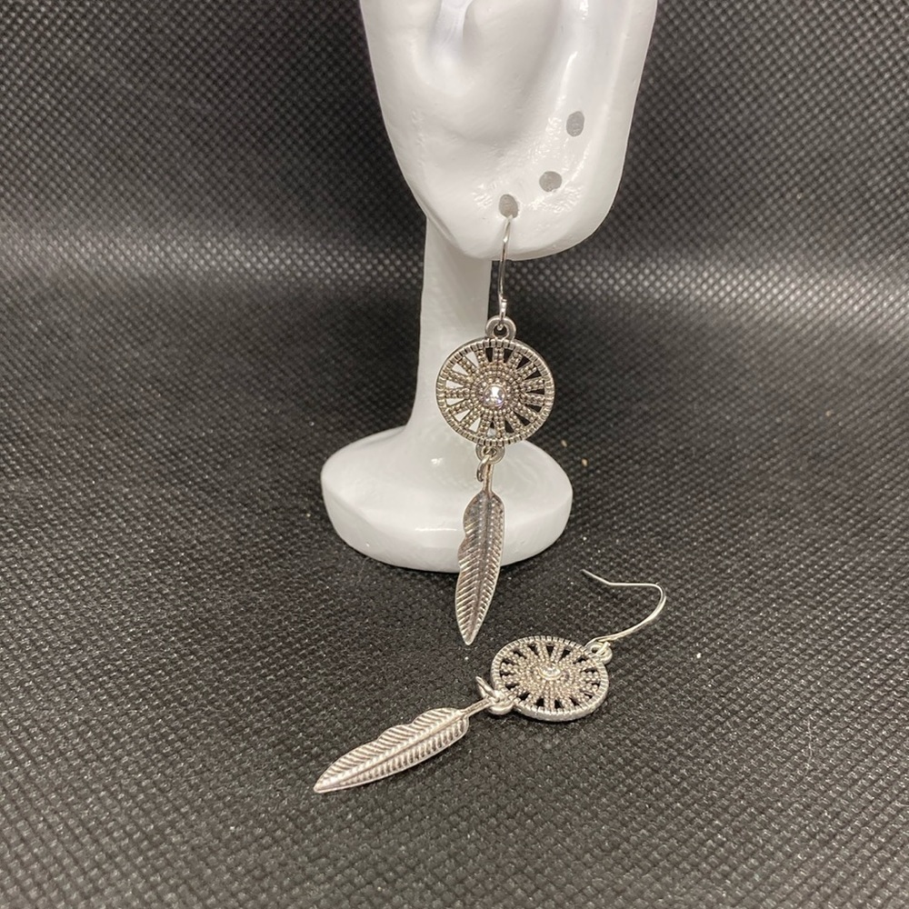 *BOGO Free* Silver Feather Earrings